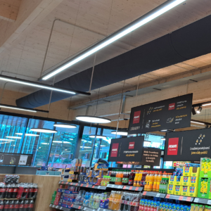 Reálná instalace textilních vyústek Příhoda